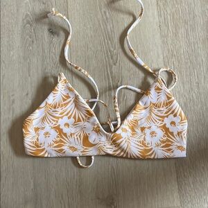 Tropical Floral Bikini Top